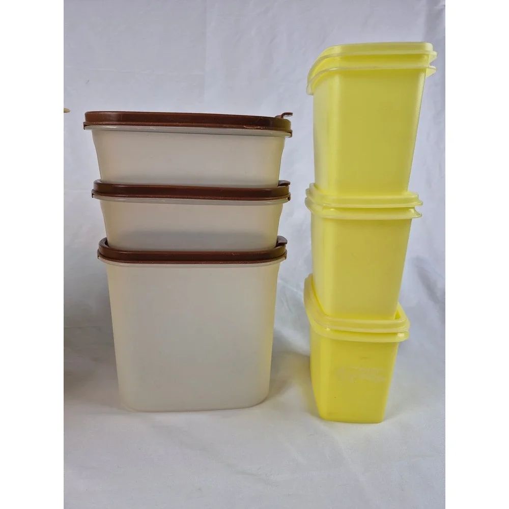 Tupperware Vintage Kitchen Storage Lot Modular Mates Canisters Deviled Egg 9 Pc